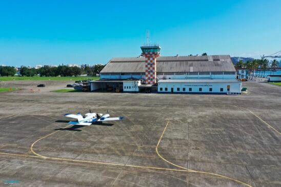 Empreendimento, conhecido como Aeroporto Civil Metropolitano de Guarujá, está sendo implantado dentro da Base Aérea de Santos