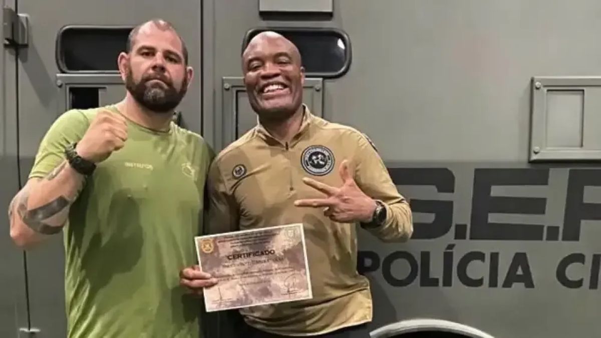 Anderson Silva troca a carreira nas lutas e se transforma em policial nos Estados Unidos