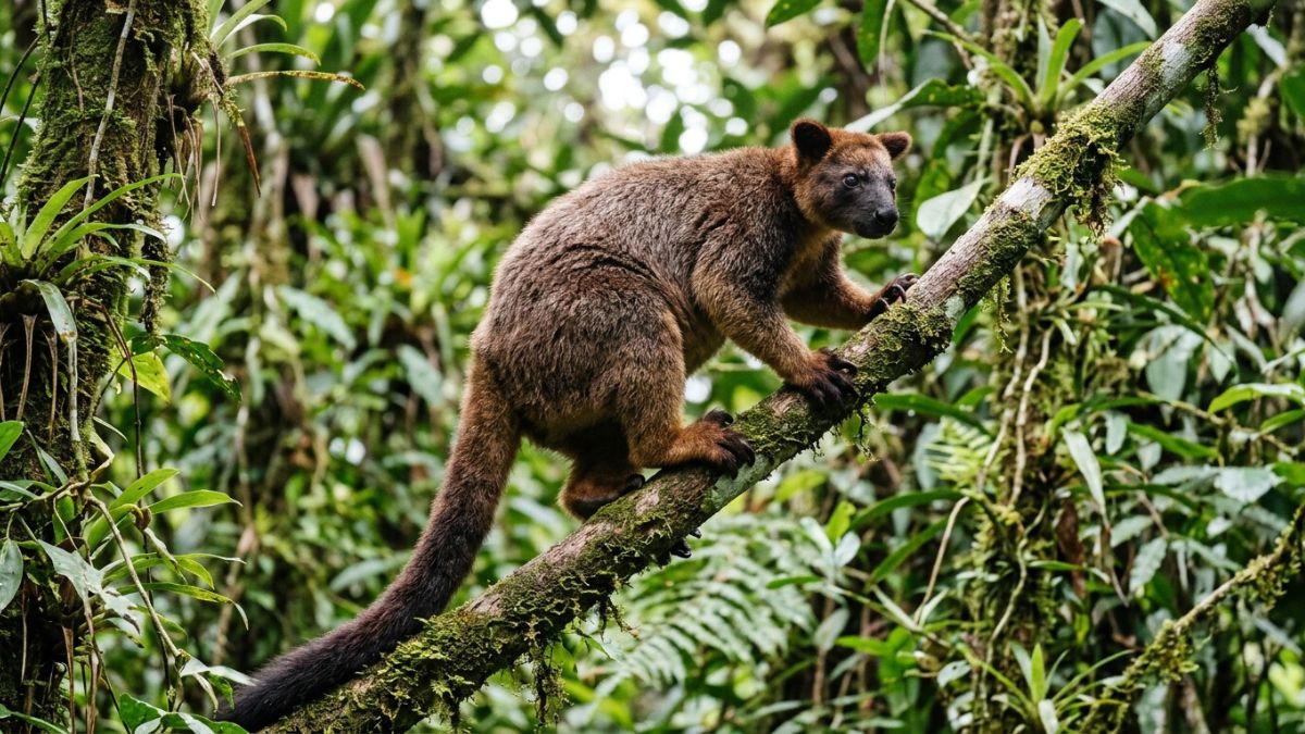 Filhotes permanecem protegidos na bolsa da mãe, como outros marsupiais/Flow