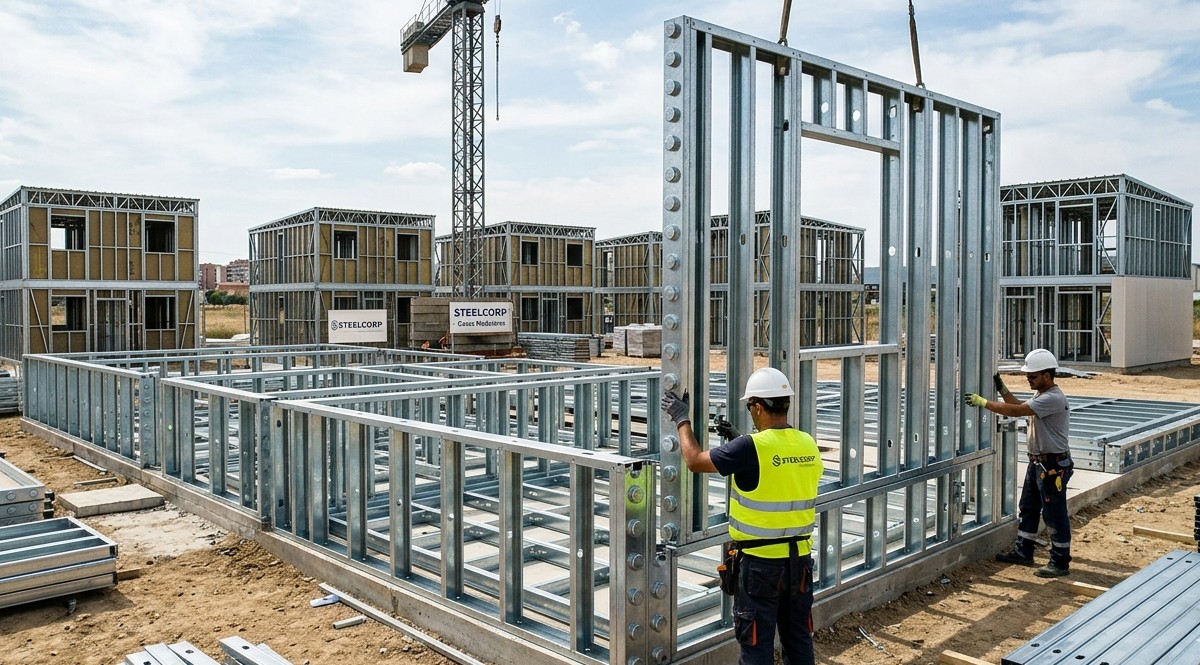 'Casas de Lego' de Roberto Justus: inovação em aço no Minha Casa Minha Vida