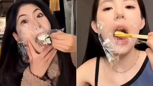 Prática, que ganhou popularidade em plataformas digitais e ficou conhecida como 'plastic eating'