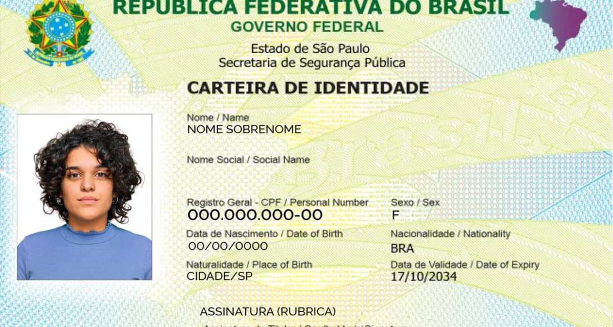 A nova Carteira de Identidade Nacional (CIN) pode ser solicitada de graça (1ª via)