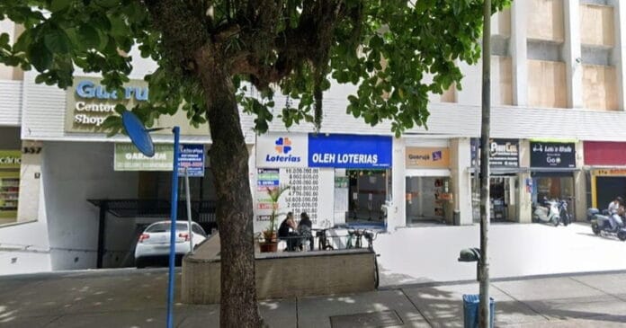 O jogo foi feito na Lotéricas Oleh Ltda ME, na Rua Mario Ribeiro, 369