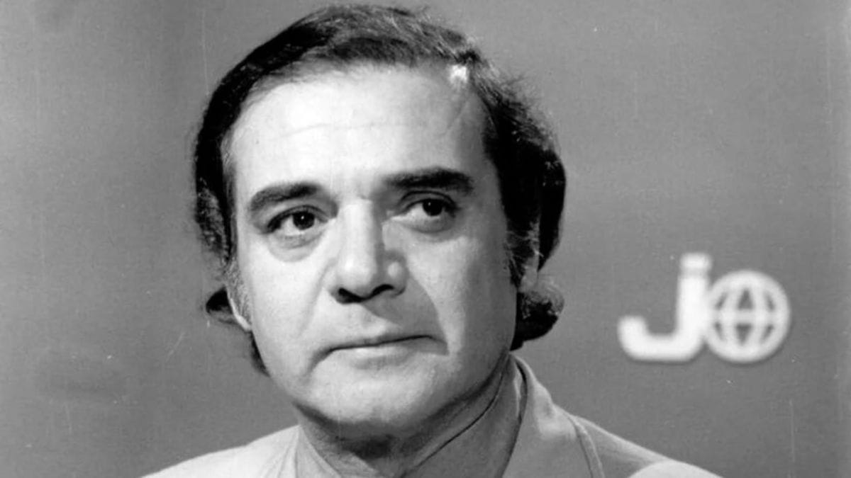O apresentador entrou na Globo em 1972 (Memória Globo/Reprodução)