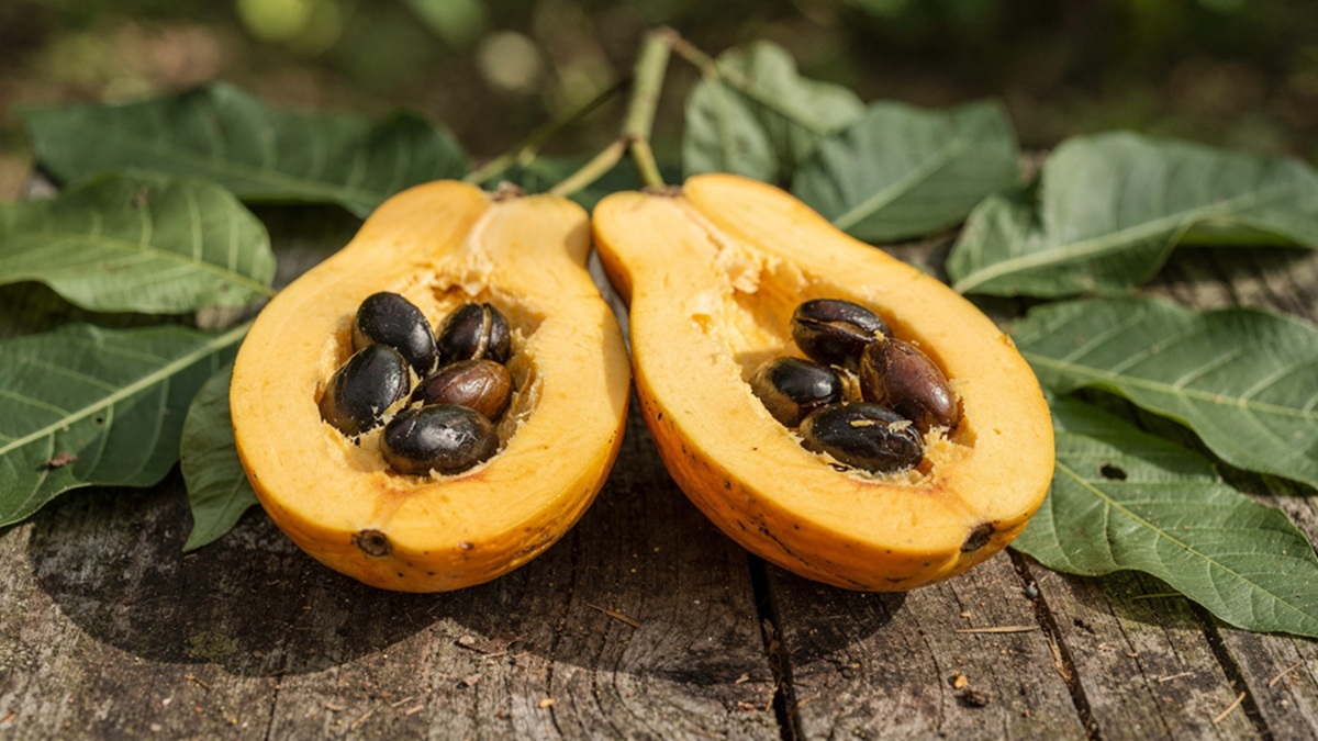 Um exemplo emblemático é a pawpaw, uma fruta nativa de áreas temperadas da América do Norte