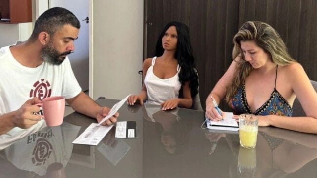 pós cerimônia simbólica, influenciadores integram objeto à rotina e provocam debate sobre os limites do poliamor