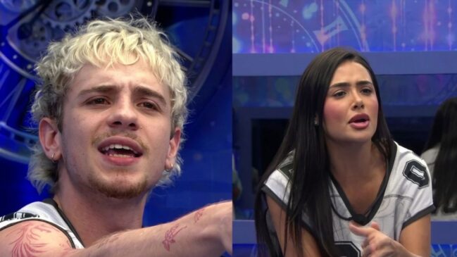 Os brothers Jordana e Juliano tiveram uma 'trombada' antes da Prova do Anjo