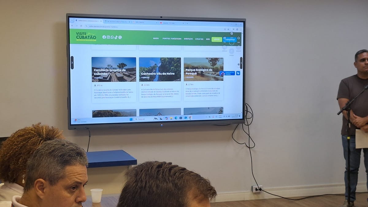 O site turístico 'Visite Cubatão' foi reformulado e apresentado pela Prefeitura