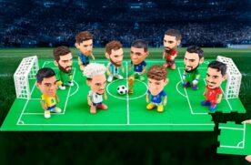 Série reúne 42 bonecos, representando atletas de seleções que já conquistaram o torneio