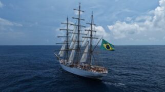 Navio-Veleiro Cisne Branco (U-20) estará aberto para visitação neste domingo (20)