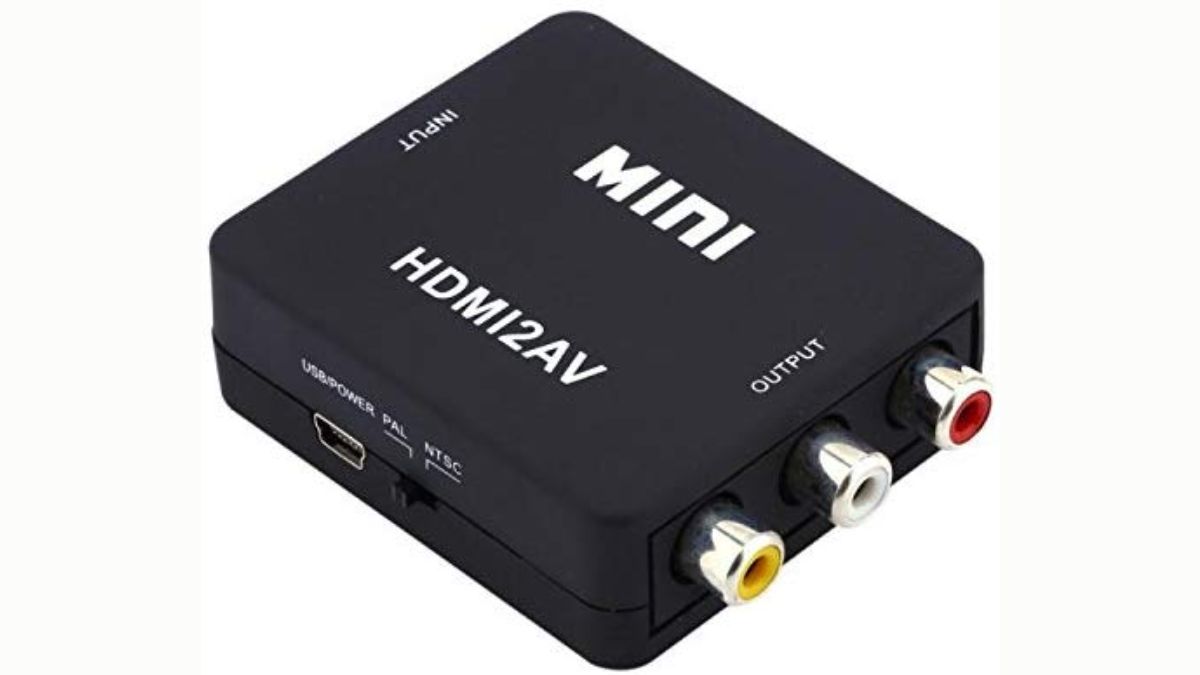 Com o conversor HDMI2AV (que converte o sinal de HDMI input para AV output), é possível fazer com que as televisões de tubo possam acessar plataformas de streaming (Divulgação)
