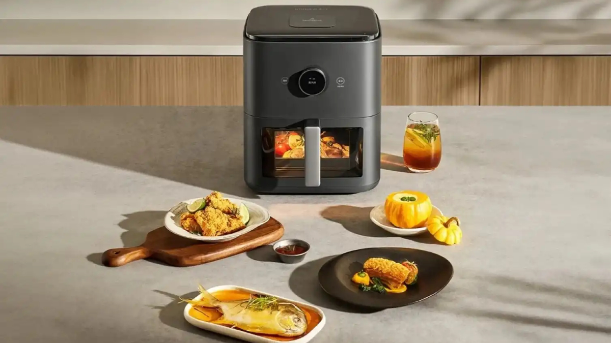 A Air Fryer da Xiaomi se destaca pela versatilidade térmica, operando em uma faixa que vai de 40°C a 220°C