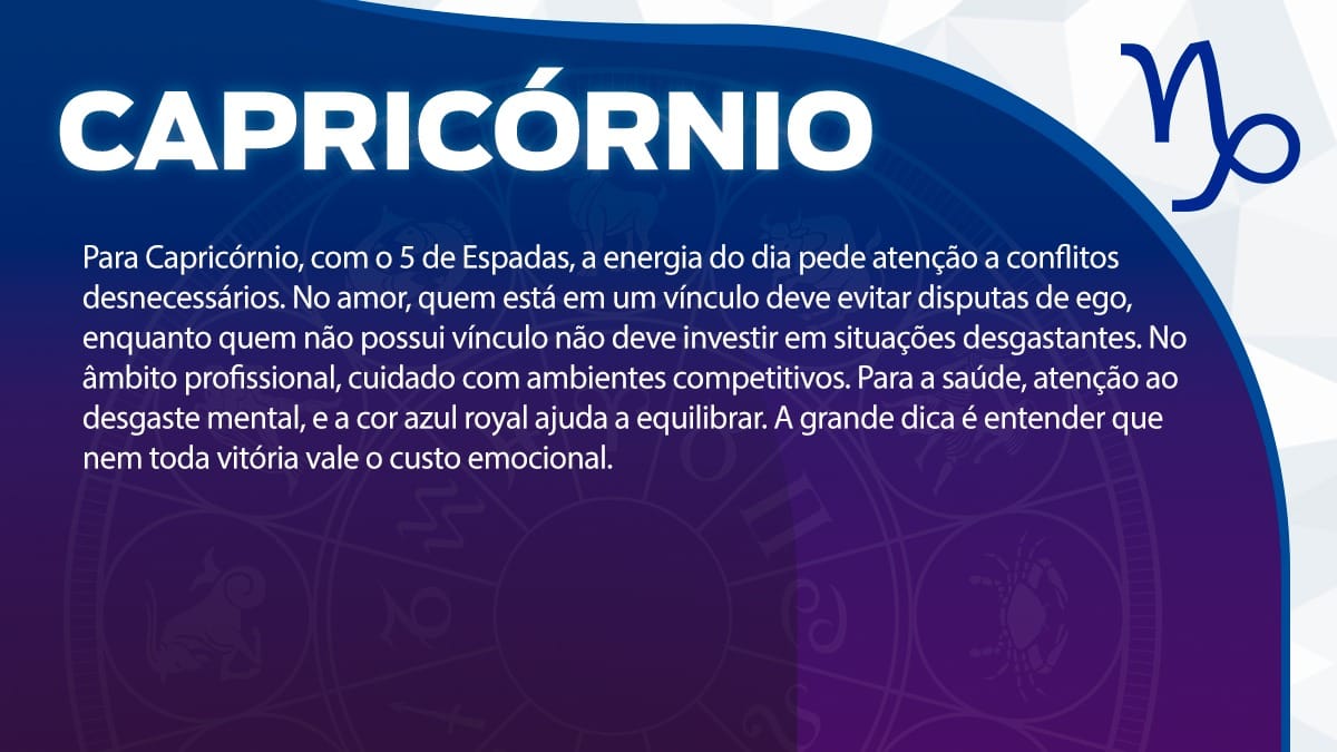 Previsão para Capricórnio / Arte/DL