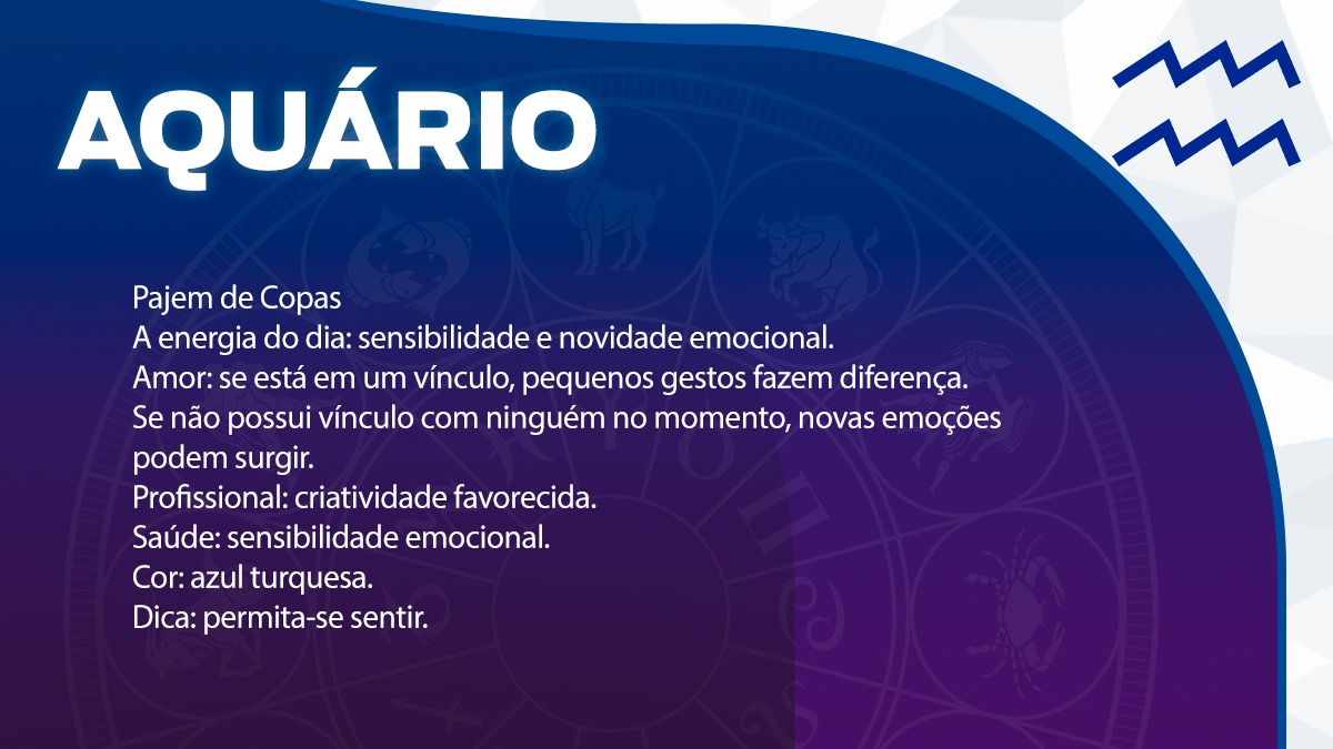 Previsão para Aquário / Arte/DL