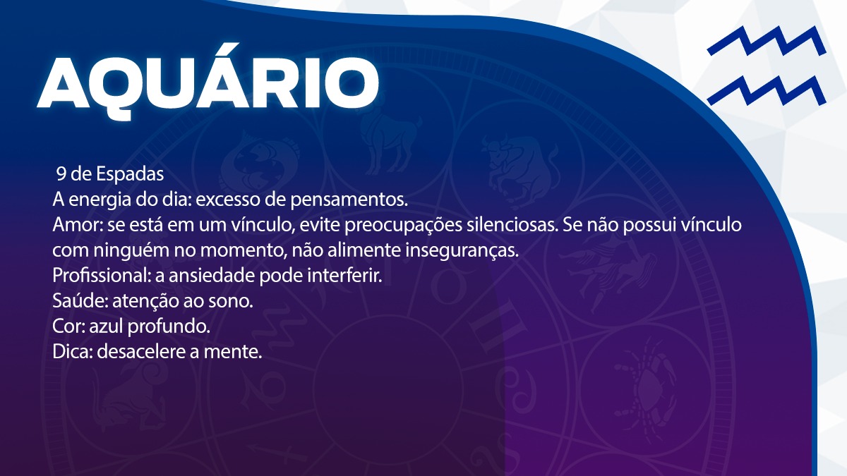 Previsão para Aquário / Arte/DL