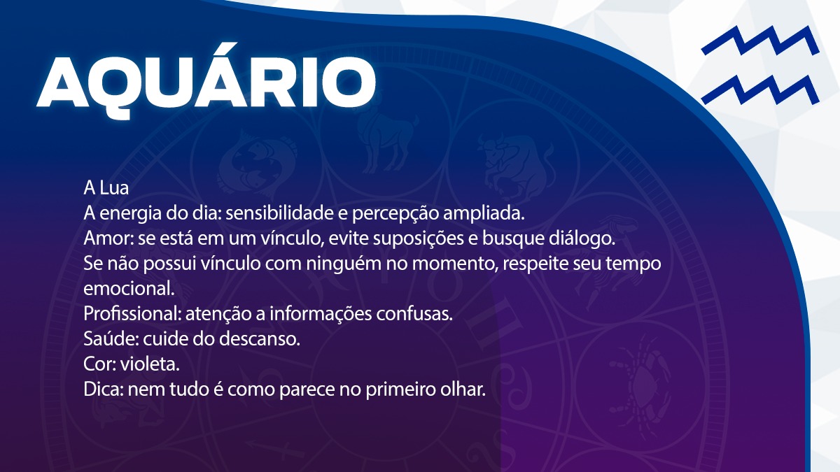 Previsão para Aquário / Arte/DL