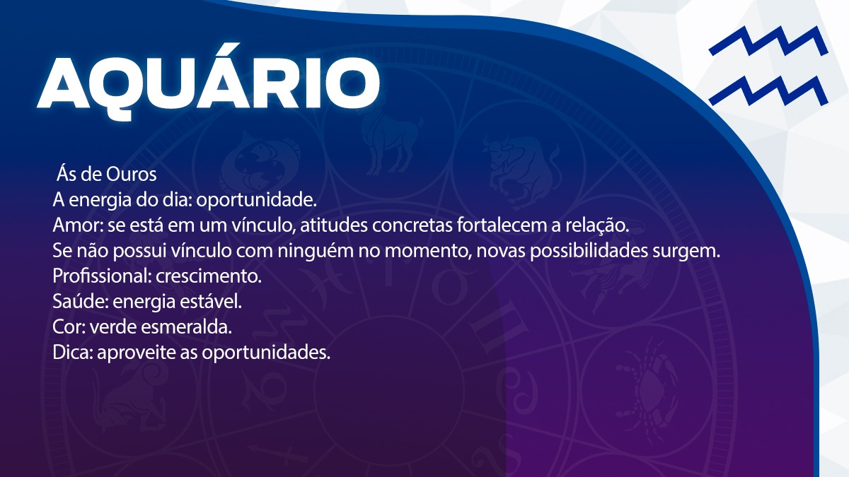 Previsão para Aquário / Arte/DL