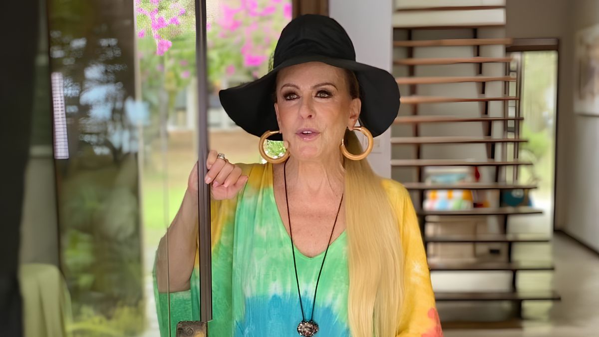 Ana Maria Braga chegou a fazer diversas transmissões de seu programa direto de sua casa em Maresias (TV Globo/Reprodução)