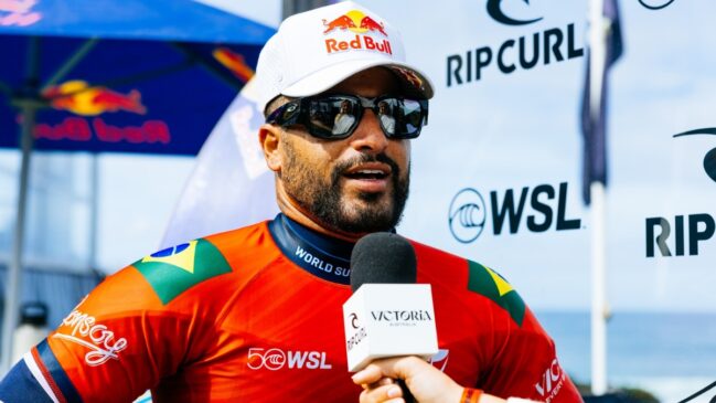 Italo Ferreira foi eliminado no round de oitavas de final em Bells Beach