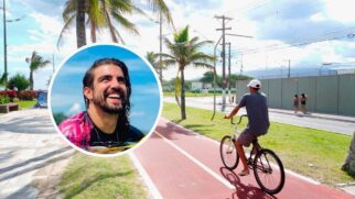 Não é raro cruzar com um galã de novela ou um craque da Seleção Brasileira em Praia Grande
