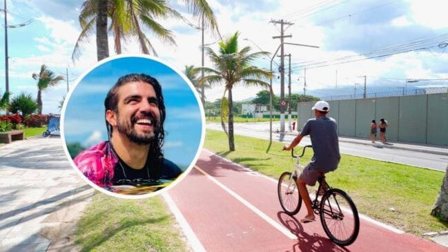 Não é raro cruzar com um galã de novela ou um craque da Seleção Brasileira em Praia Grande