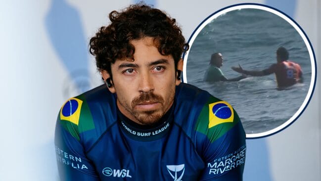 Yago Dora esteve envolvido na grande polêmica do primeiro dia de evento em Margaret River