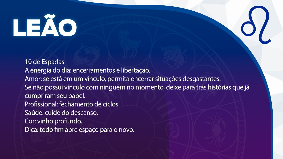 Previsão para Leão / Arte/DL