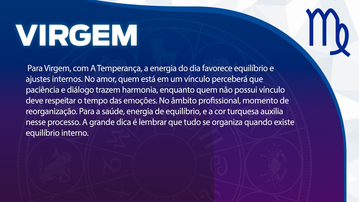 Previsão para Virgem / Arte/DL