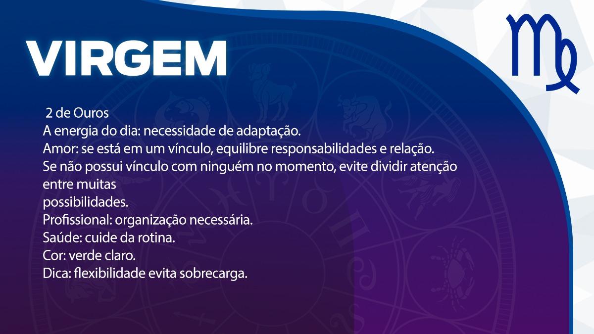 Previsão para Virgem / Arte/DL