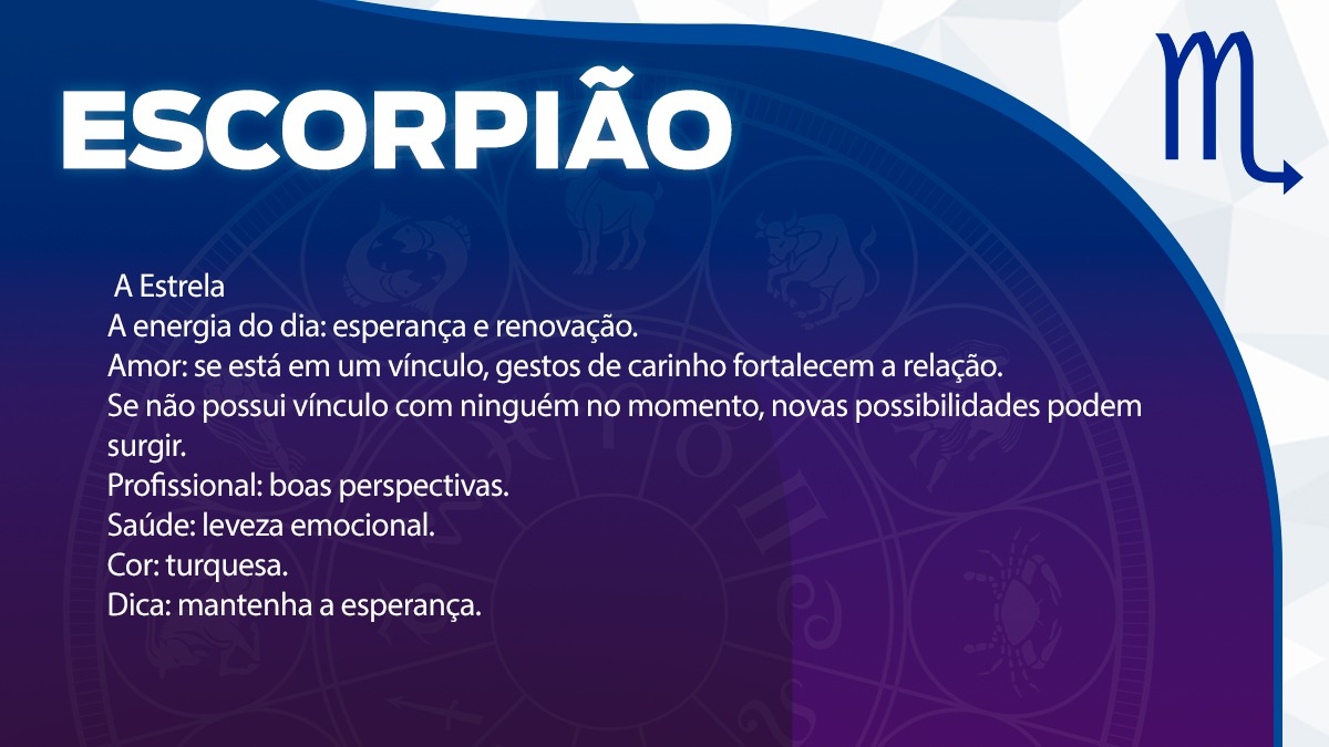 Previsão para Escorpião / Arte/DL