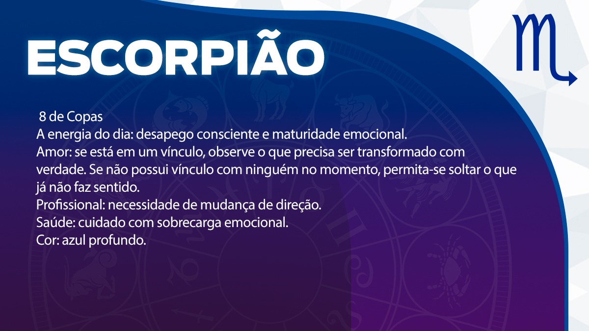 Previsão para Escorpião / Arte/DL