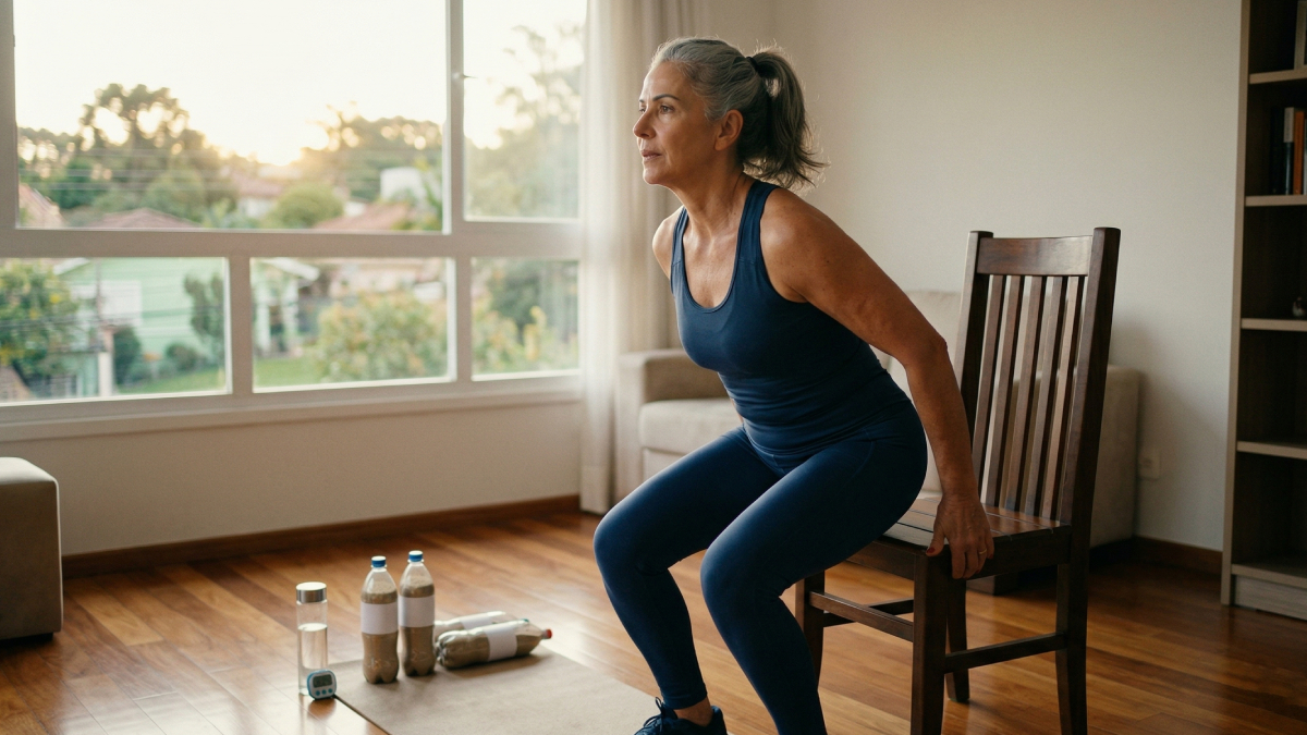 Fortalecer as pernas e o core (região abdominal e lombar) é o melhor seguro contra quedas para idosos