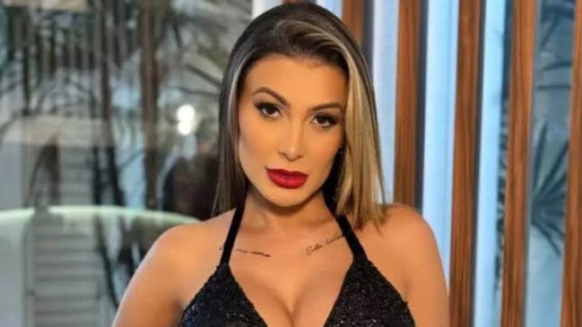 Andressa Urach aproveitou para dar um conselho aos telespectadores que acompanham realities de forma assídua