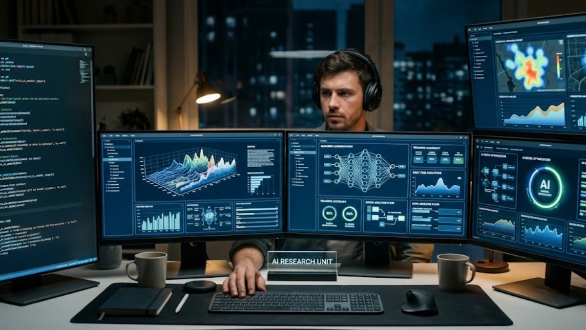Na área de tecnologia, existem opções como Ciência de Dados, Engenharia de IA, Engenharia de Dados, Arquitetura de IA e Engenharia de Software (Imagem Gerada por IA/Google Gemini)