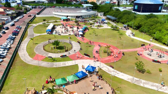 Inaugurado no ano de 2024, o Parque Turístico e Multiuso "Amazônia Paulista" será palco novamente do Celebra Ita, evento realizado pelo Grupo HJR, com o apoio da Prefeitura Municipal de Itanhaém