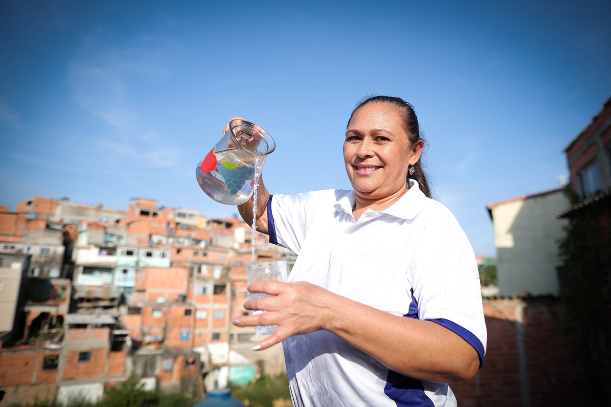 Beneficiária da Tarifa Social Paulista, Francisca Fernanda, moradora da zona sul da capital