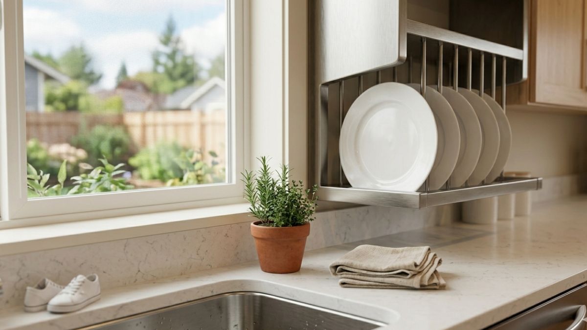 Entenda por que o modelo tradicional favorece fungos e como o sistema vertical melhora a higiene da sua louça