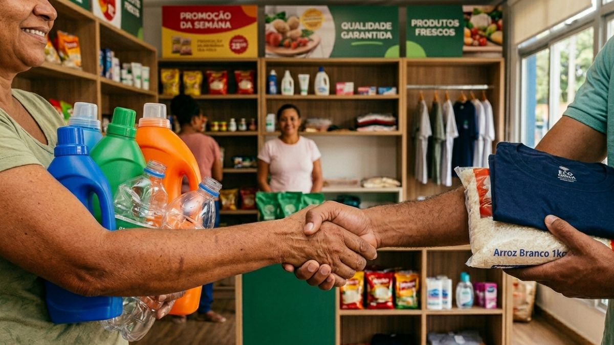 Iniciativa do programa Reciclar Vale Mais usa