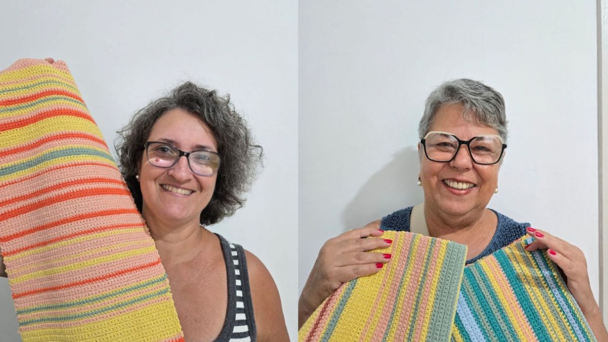 Gratuita, exposição no Brisamar Shopping utiliza artesanato para alertar sobre extremos de frio e calor na Baixada Santista