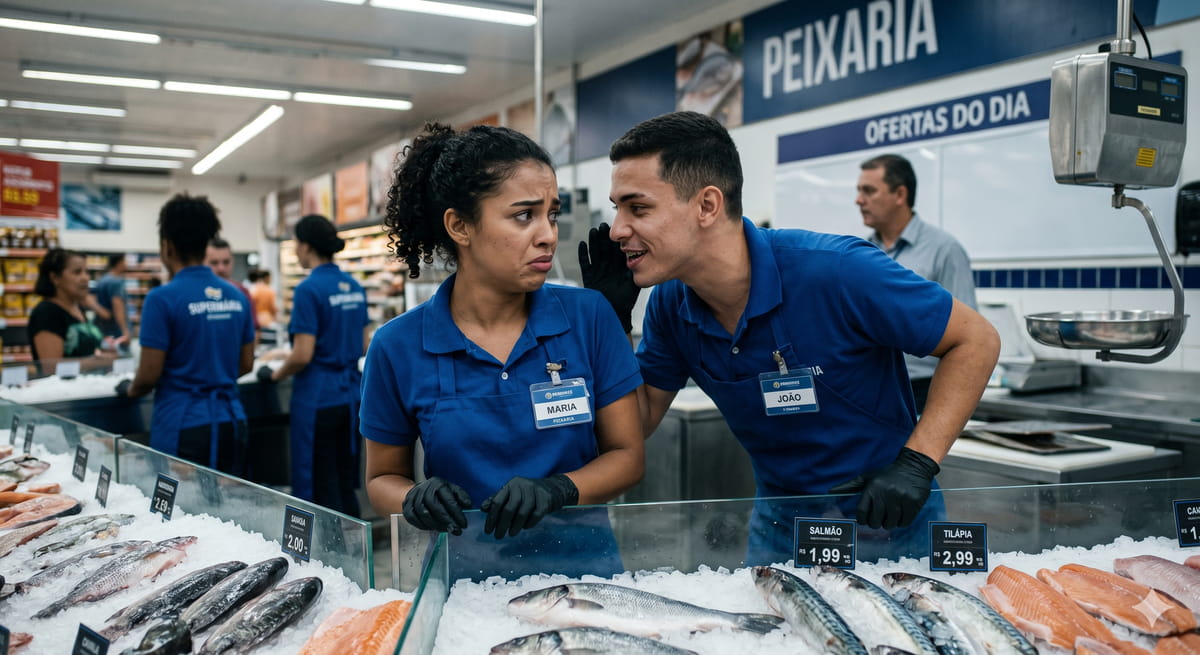 De acordo com o processo, a funcionária trabalhava no setor de peixaria quando passou a ser alvo de comportamentos impróprios