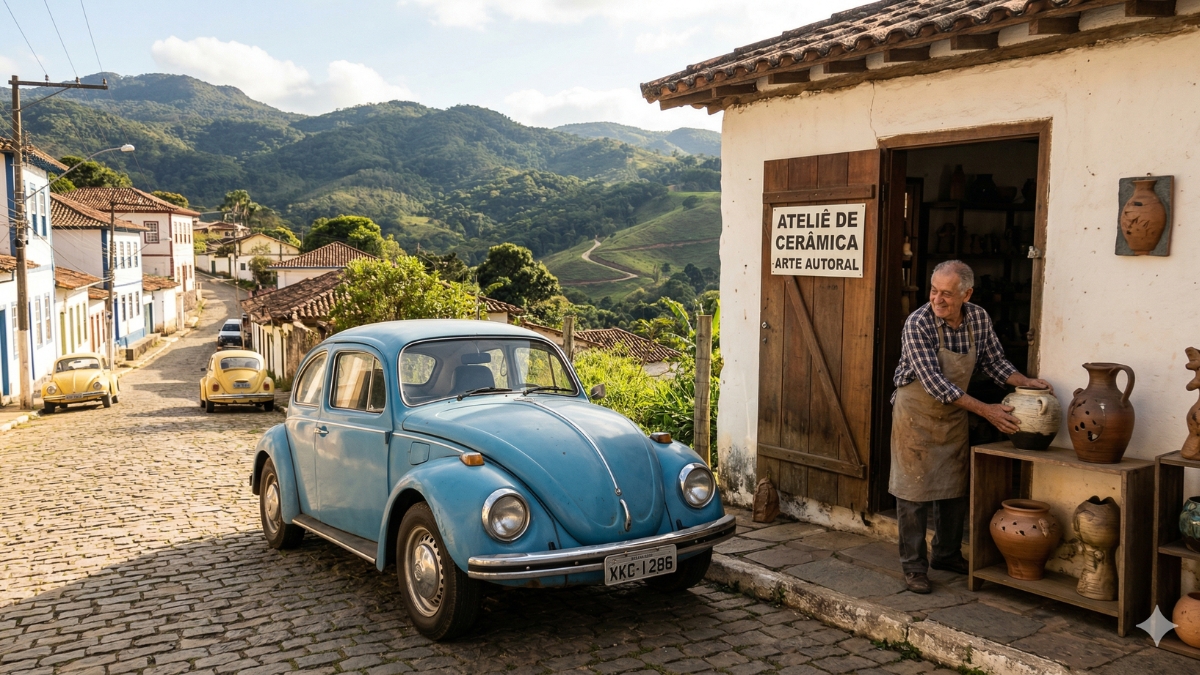 Cunha mantém viva a paixão pelo Volkswagen Fusca